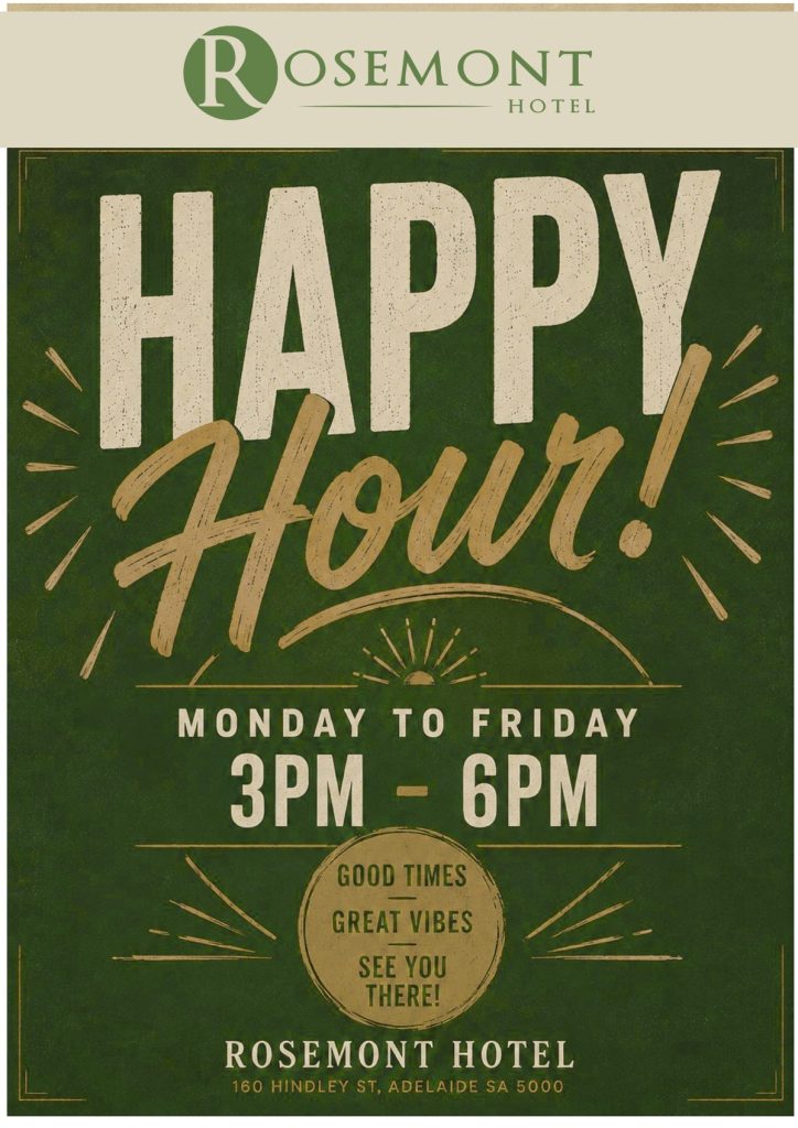 rosemont special happy hour
